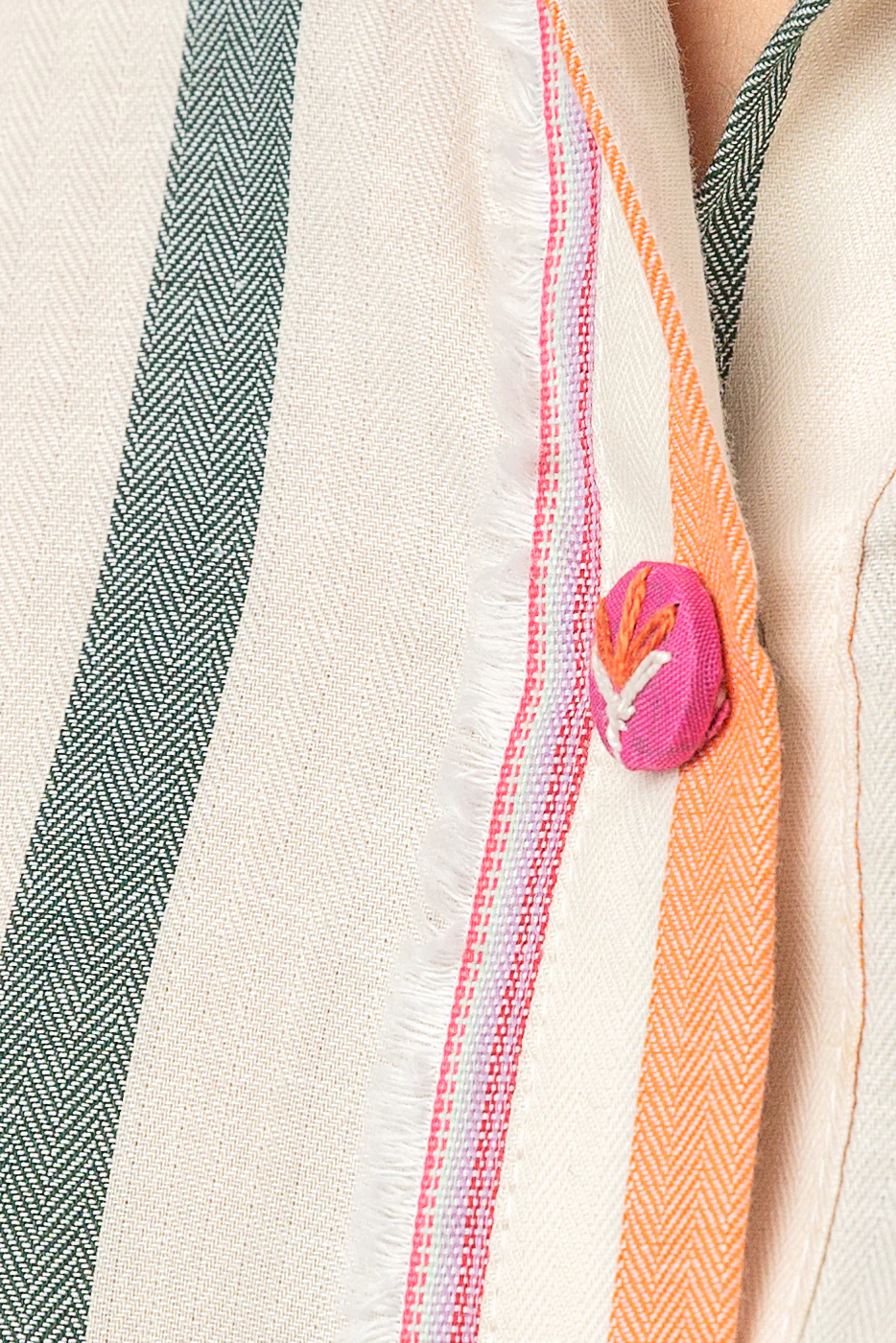 EMBROIDERED YARN DYED SHIRT (PRET) - Image 4