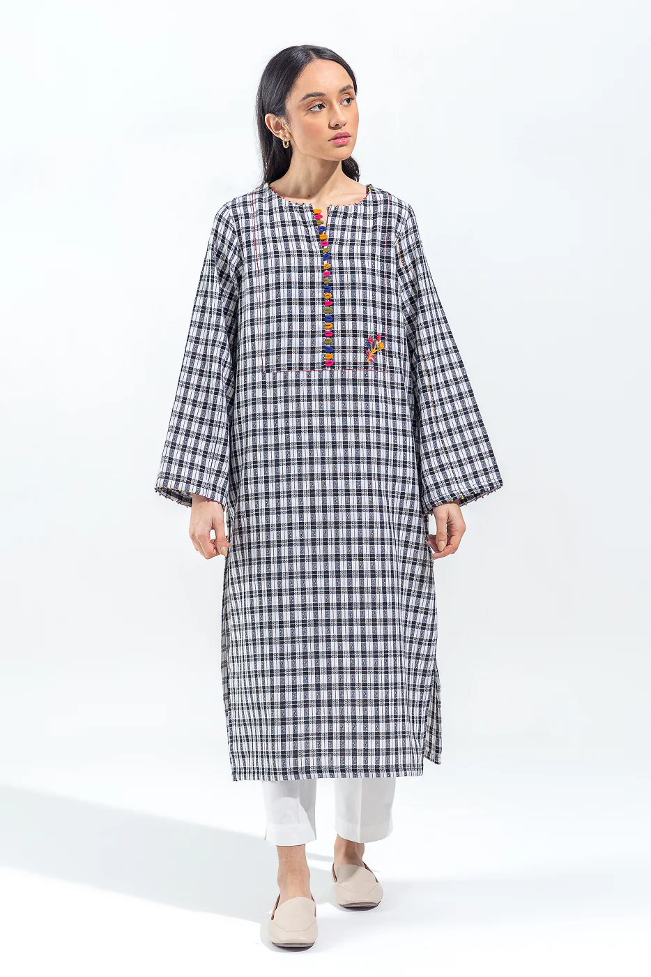 BASIC YARN DYED SHIRT (PRET) - Image 2