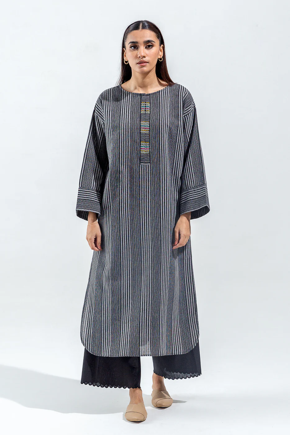 BASIC YARN DYED SHIRT (PRET) - Image 2