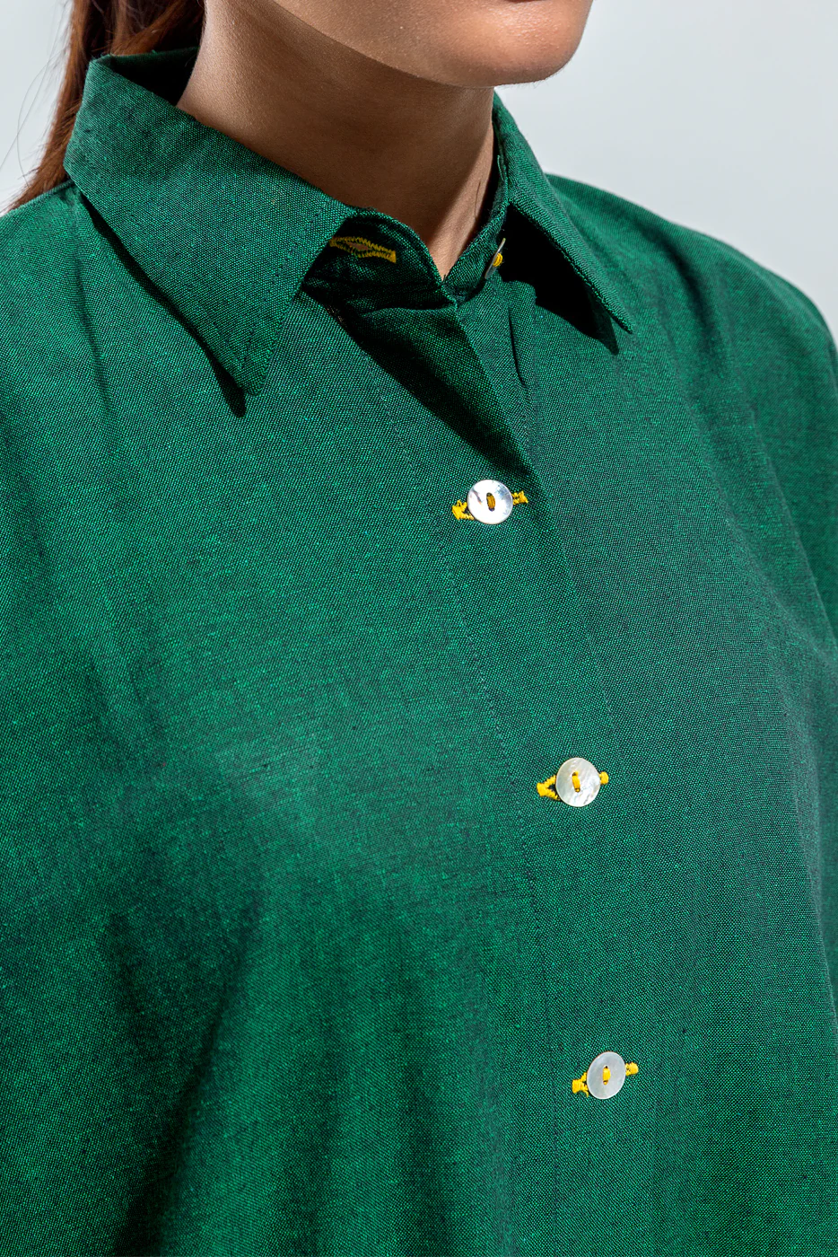 BASIC YARN DYED SHIRT (PRET) - Image 4