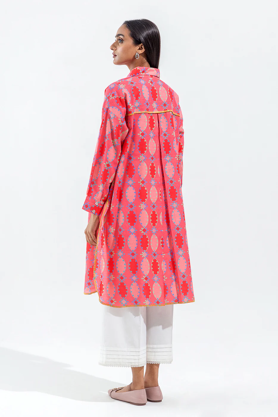 BASIC SLUB KHADDAR TUNIC (PRET) - Image 3
