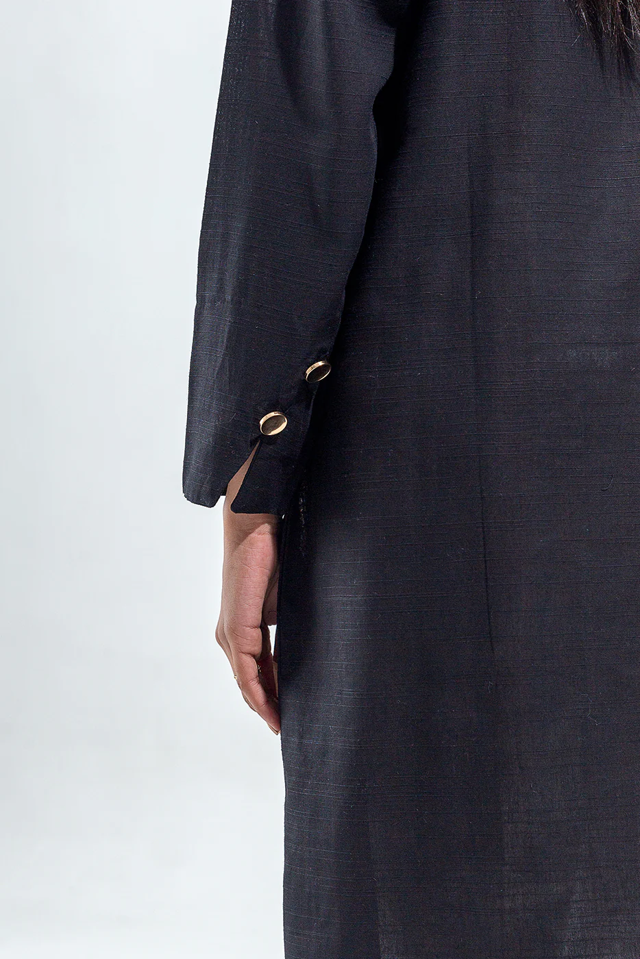 BASIC SLUB KHADDAR SHIRT (PRET) - Image 5