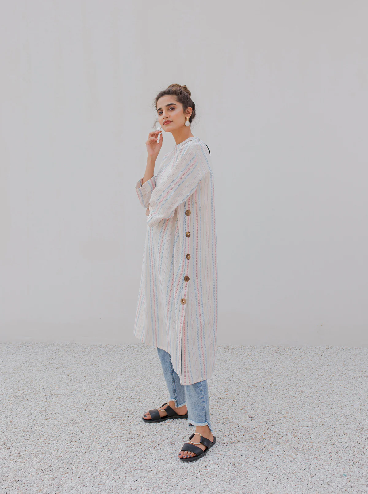 LONG TEXTURED TUNIC - Image 3