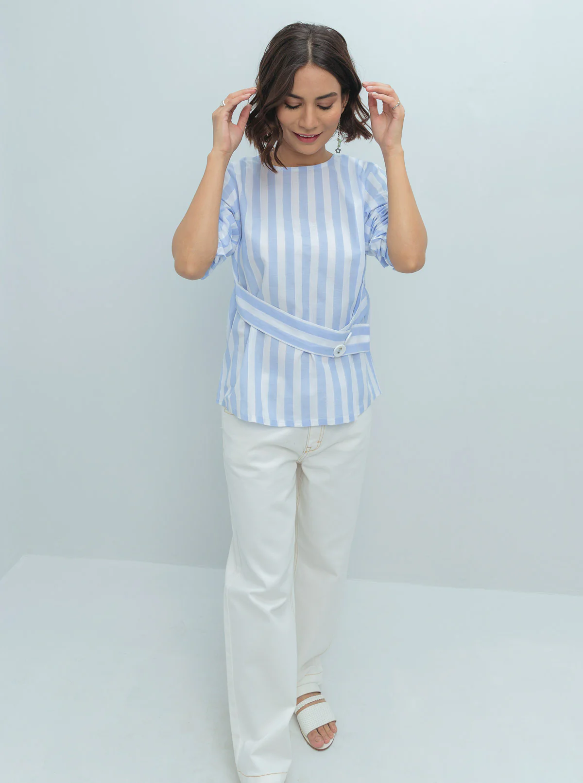 STRIPED FRONT BELT TOP - Image 3