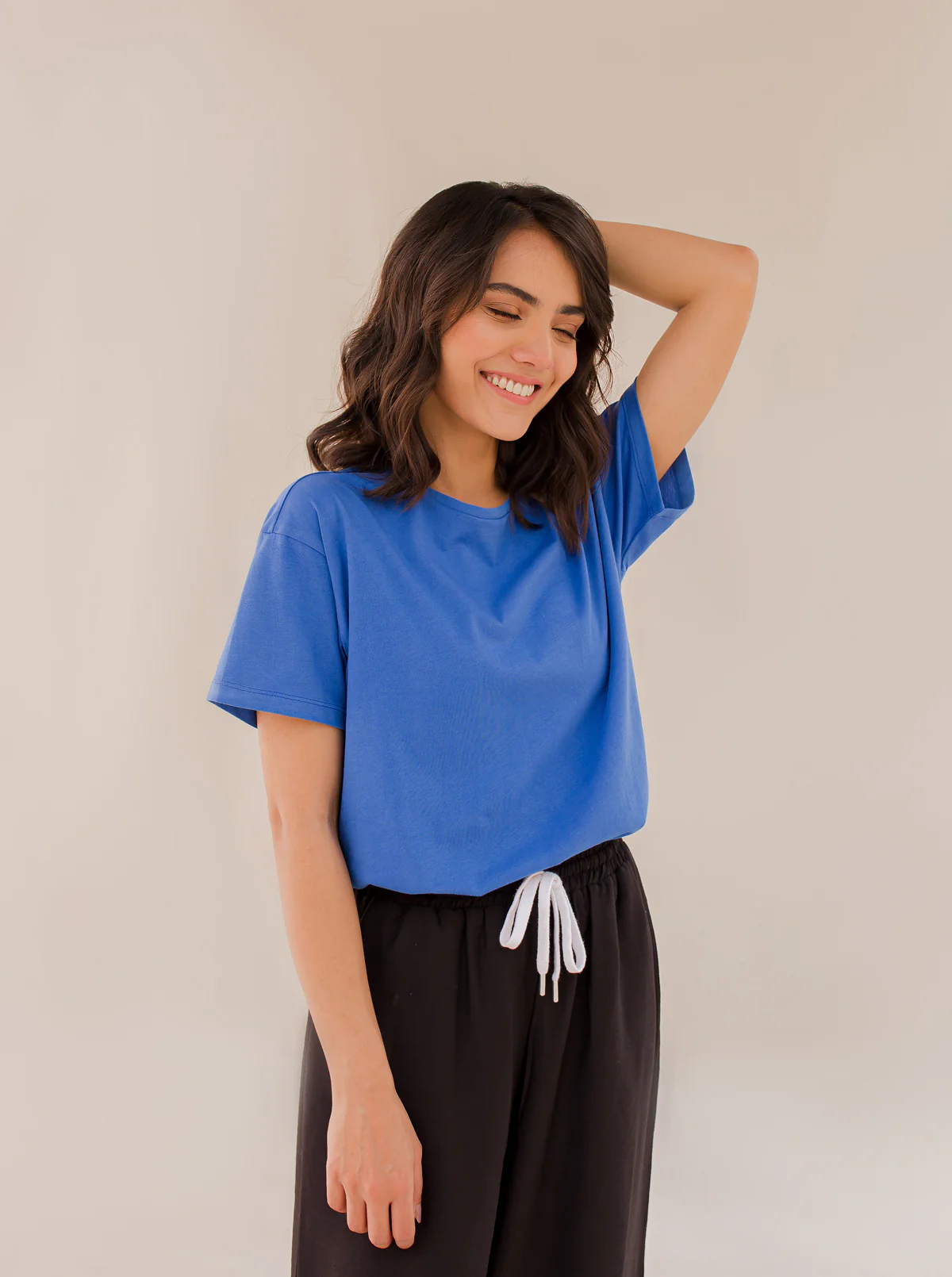 BLUE REGULAR FIT T-SHIRT - Image 2