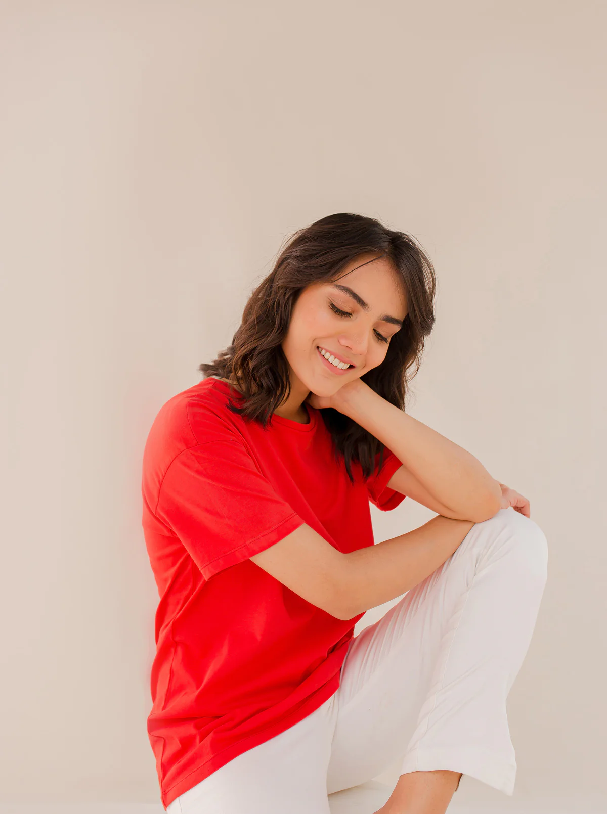 RED REGULAR FIT T-SHIRT - Image 3