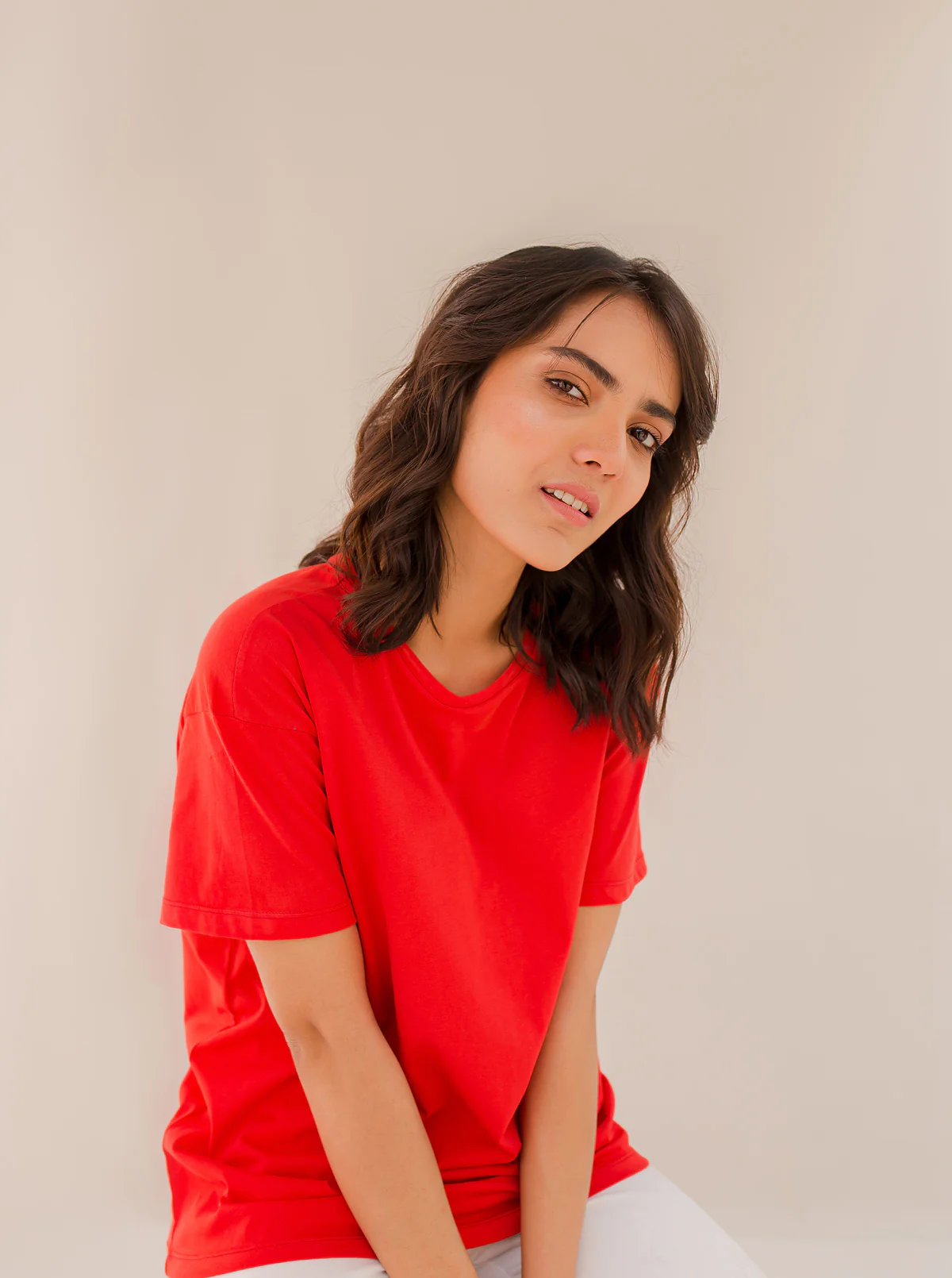 RED REGULAR FIT T-SHIRT - Image 4