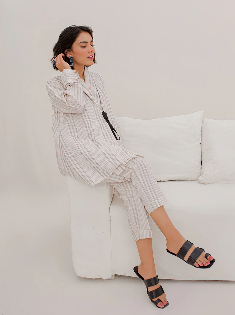 SHAWL COLLAR COORD SET - Image 2