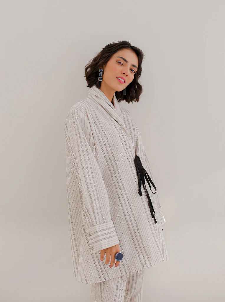 SHAWL COLLAR COORD SET - Image 4