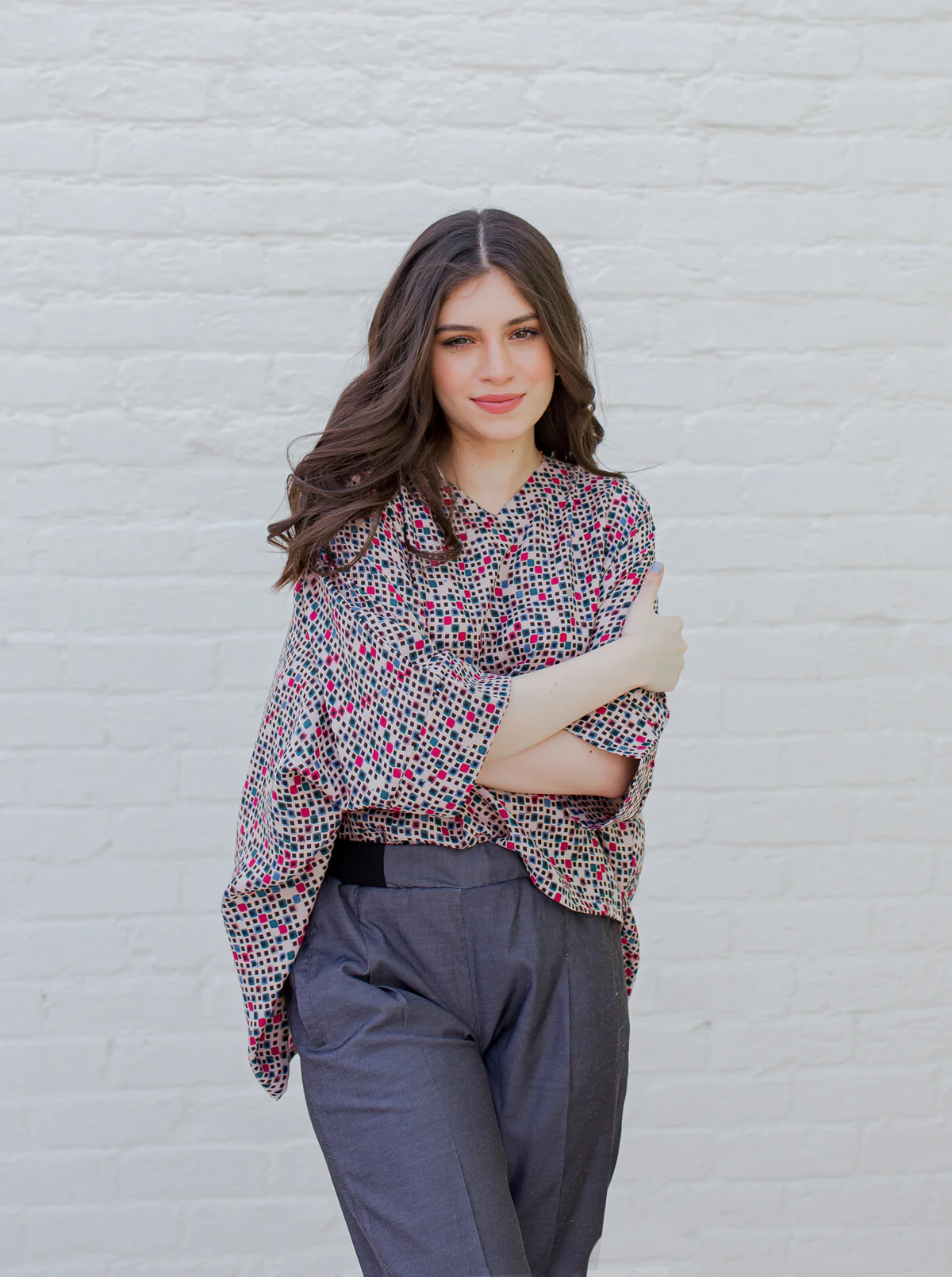 CHARCOAL WAIST RIB PANTS - Image 3