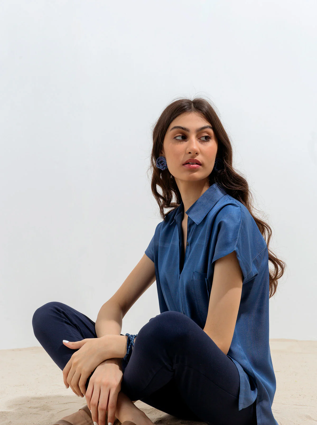DENIM SHORT SLEEVED SHIRT - Image 2
