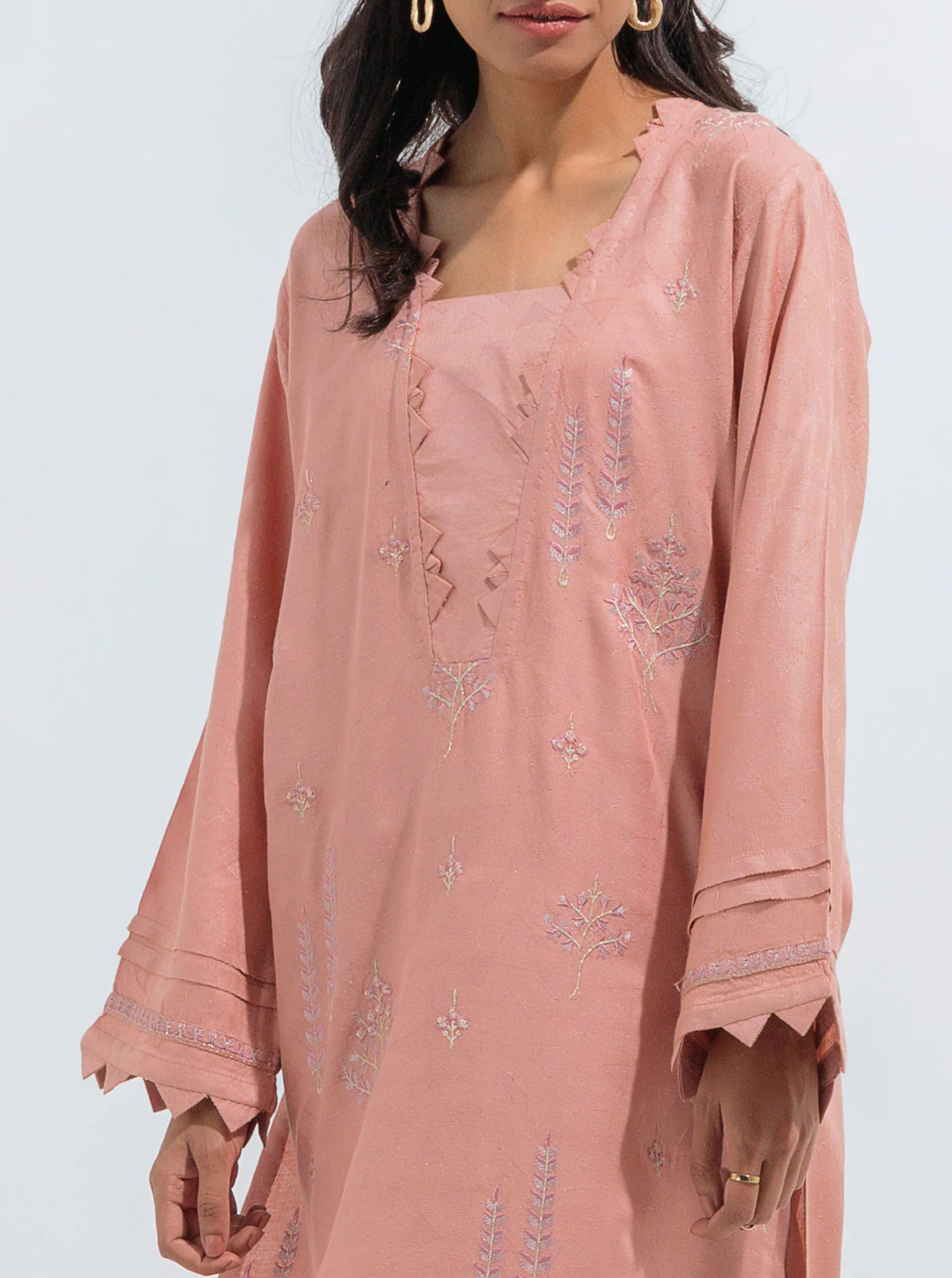 EMBROIDERED TEXTURED SHIRT (LUXURY PRET) - Image 2