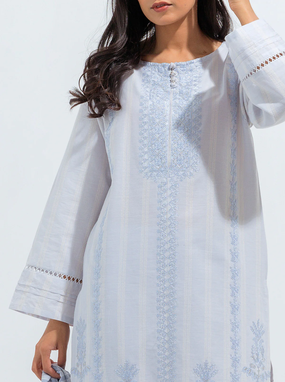 EMBROIDERED SHIRT WITH DUPATTA - Image 2
