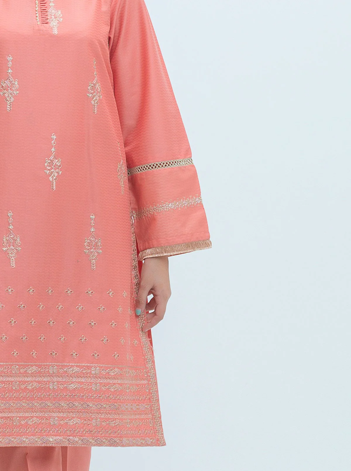 EMBROIDERED SHIRT WITH DUPATTA - Image 4