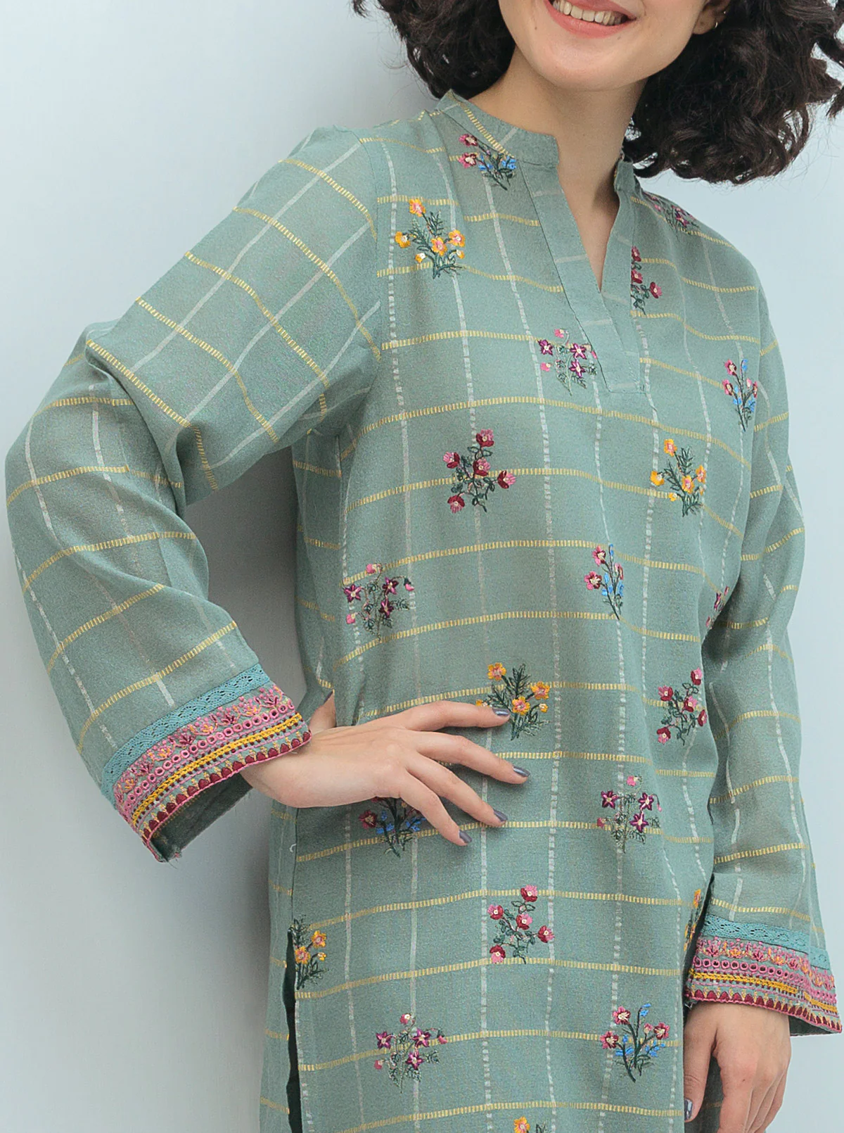 EMBROIDERED SHIRT WITH PANT - Image 2
