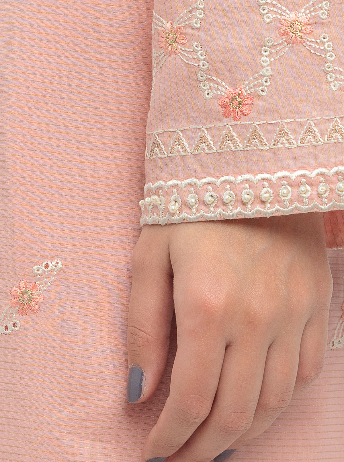 EMBROIDERED SHIRT WITH DUPATTA - Image 3