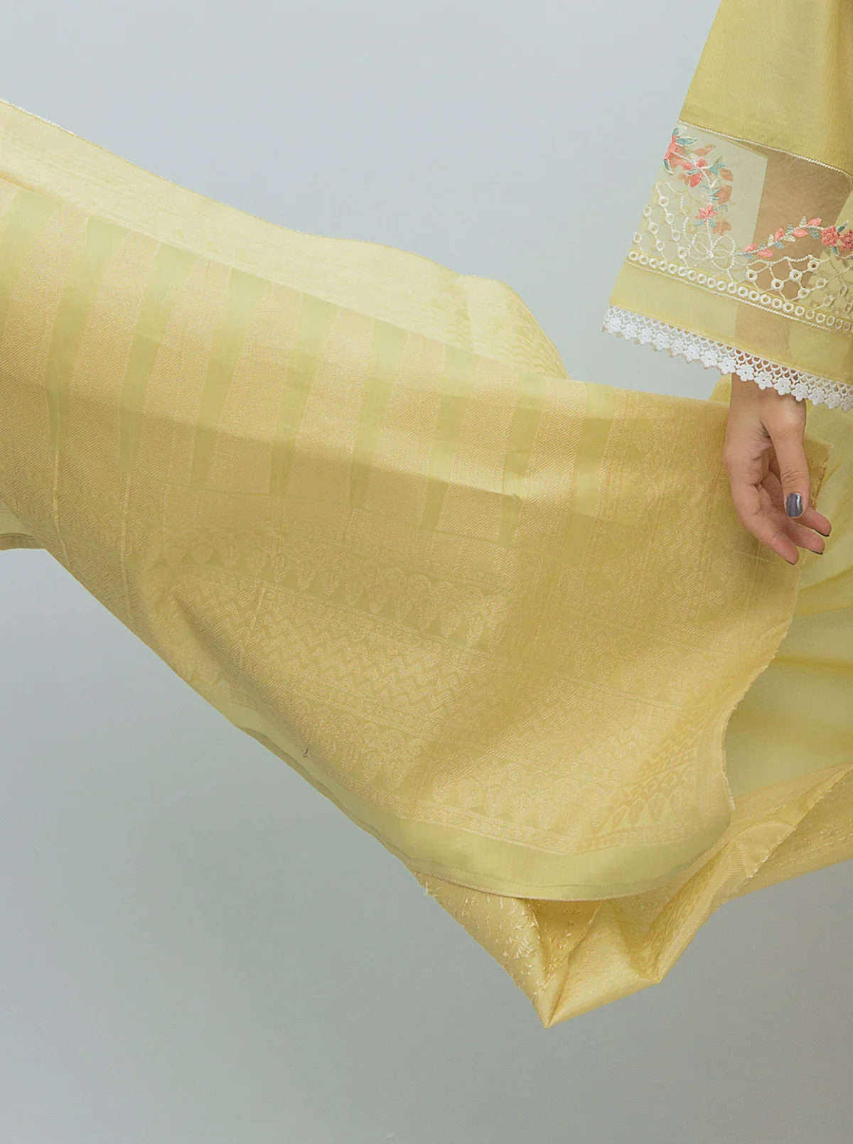 EMBROIDERED SHIRT WITH DUPATTA - Image 2