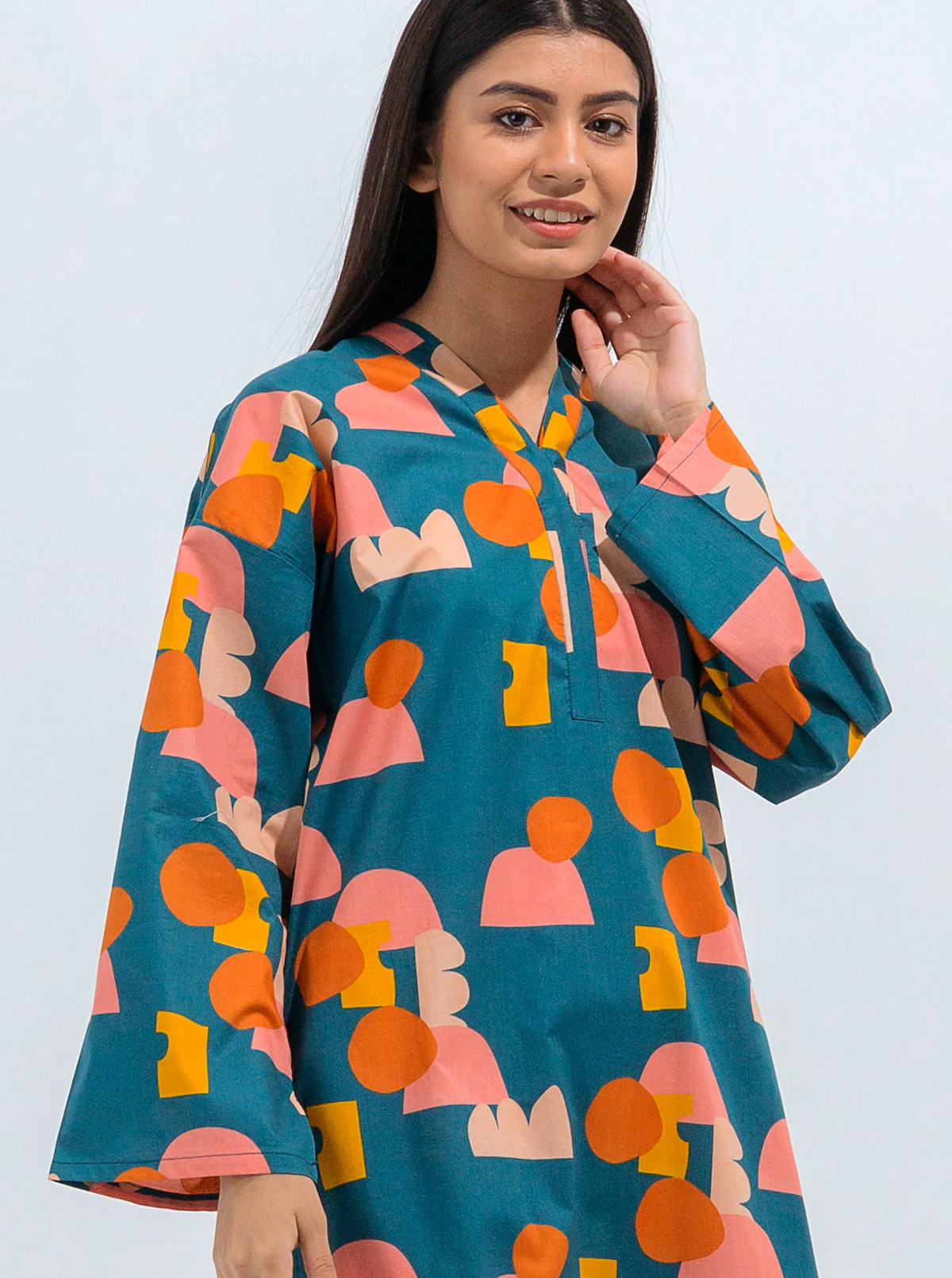 PRINTED LAWN SHIRT (PRET) - Image 2