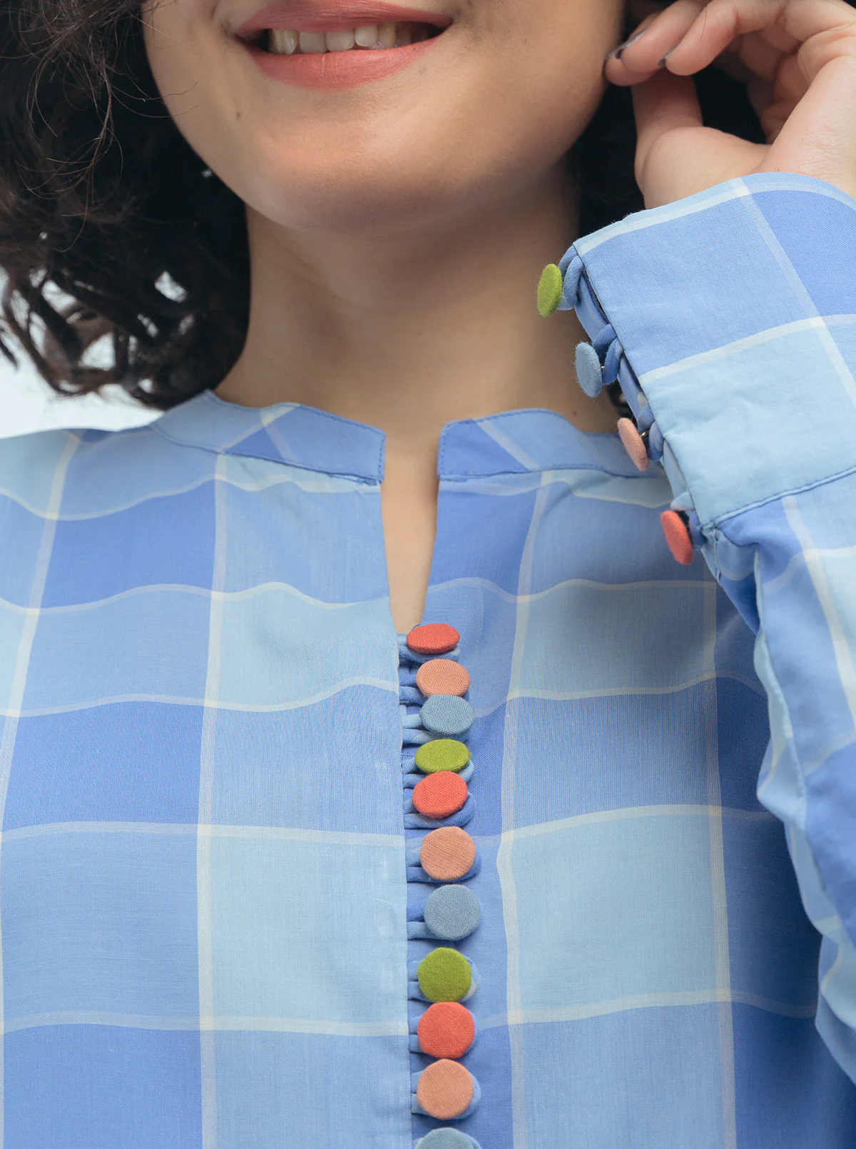 BASIC YARN DYED COTTON SHIRT (PRET) - Image 2
