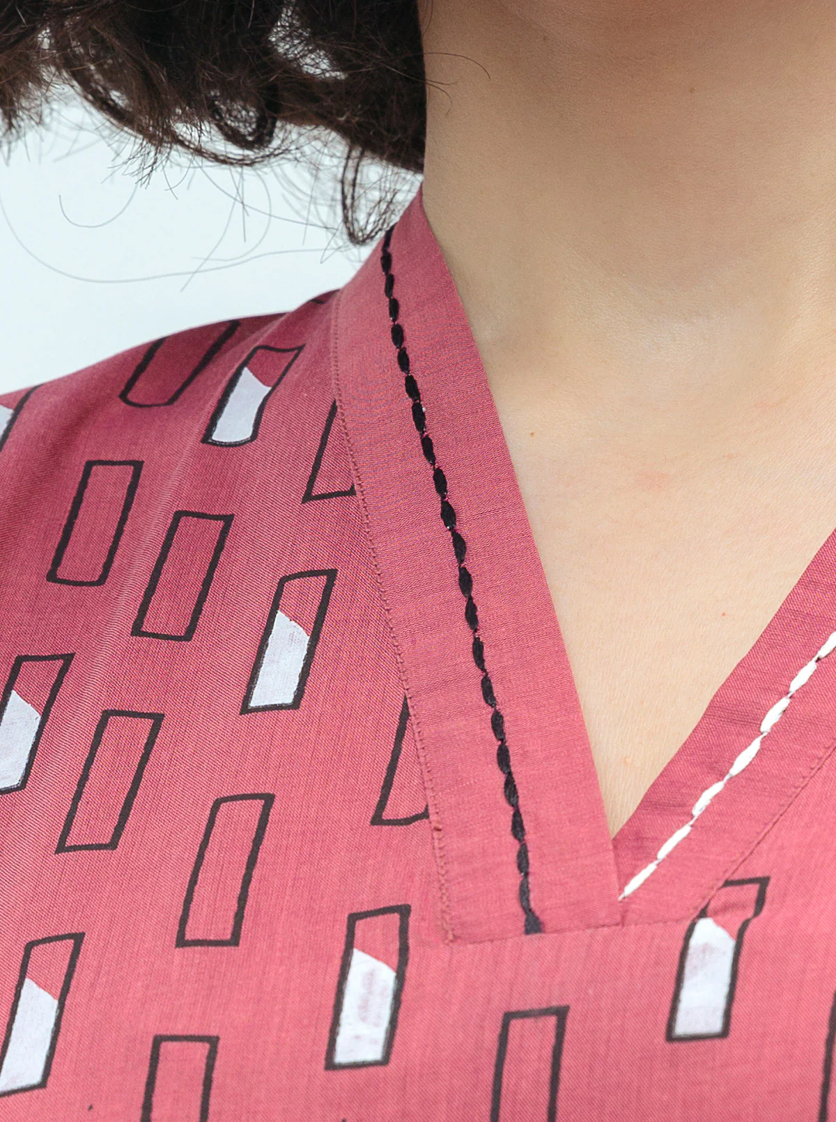 PRINTED CHAMBRAY SHIRT (PRET) - Image 3
