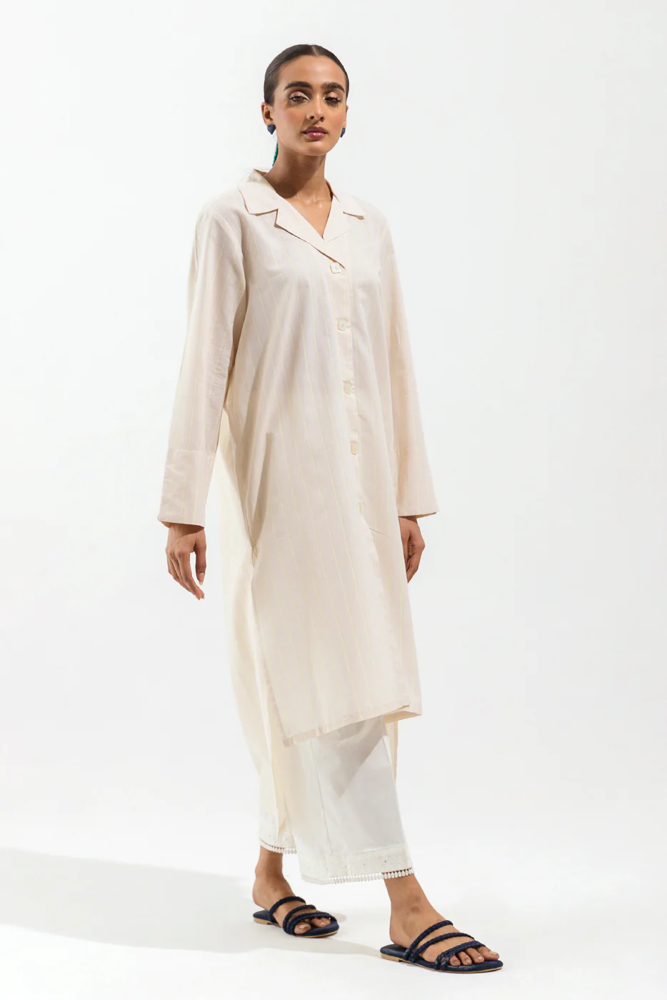 BASIC YARN DYED SHIRT (PRET) - Image 3