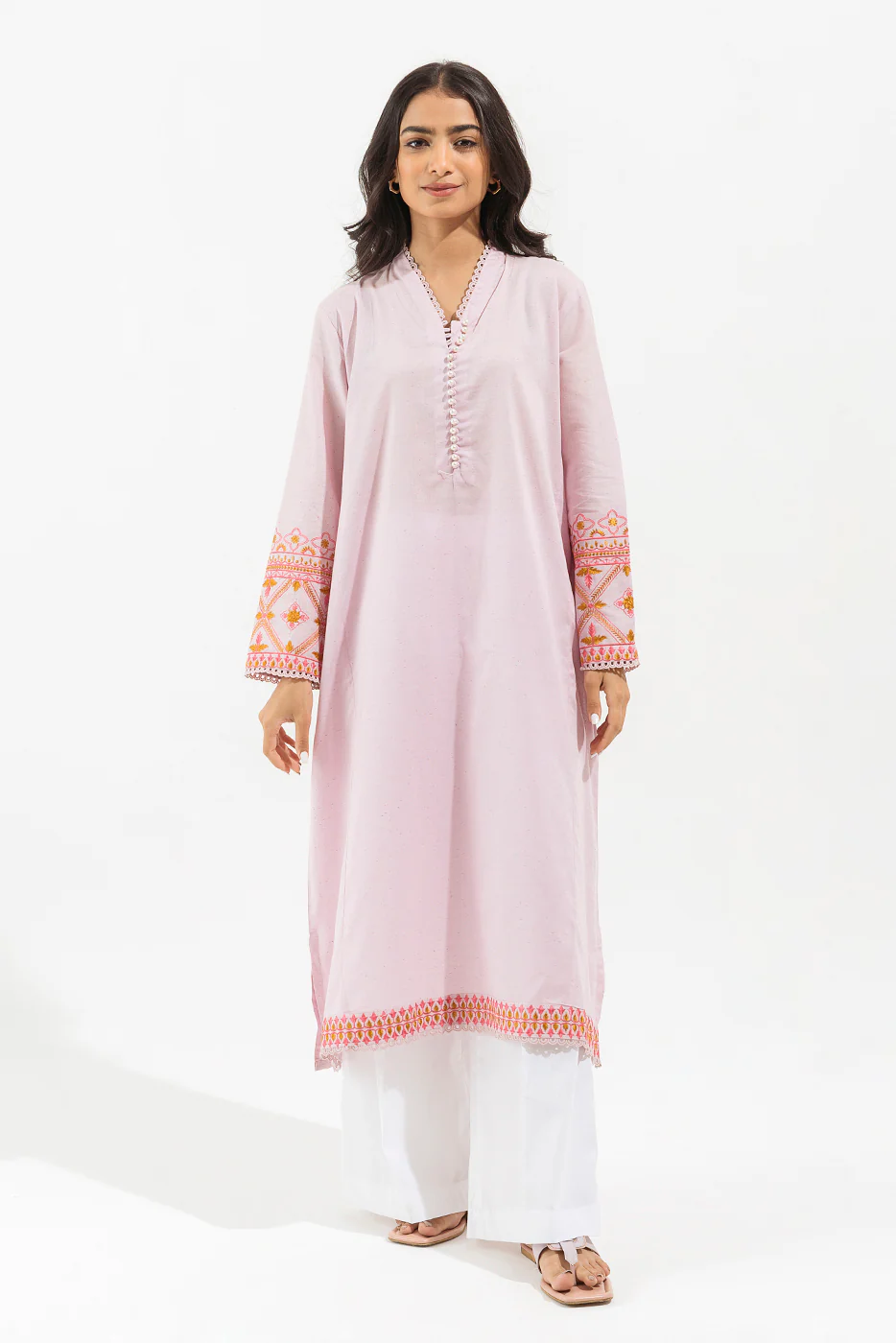 EMBROIDERED MULTI NEPS SHIRT (PRET) - Image 2