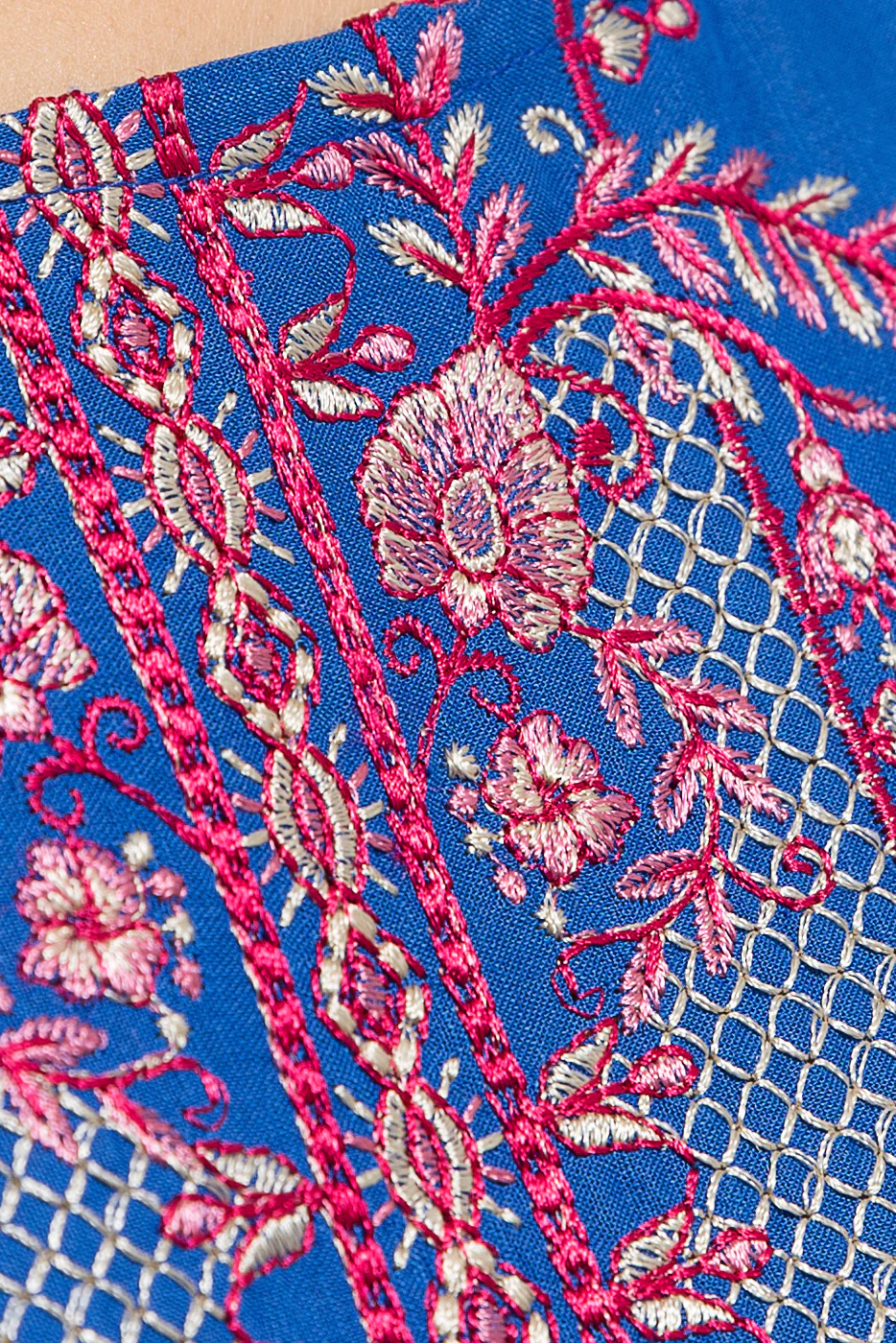 EMBROIDERED VISCOSE SHIRT (PRET) - Image 3