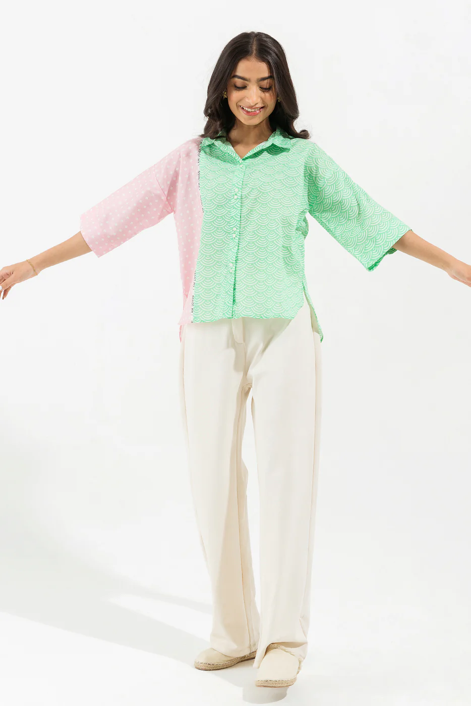 PRINTED POPLIN TOP (PRET) - Image 3