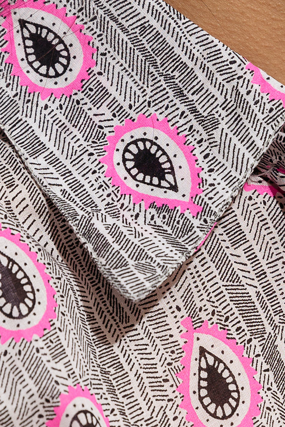 PRINTED VISCOSE LONG TUNIC (PRET) - Image 2