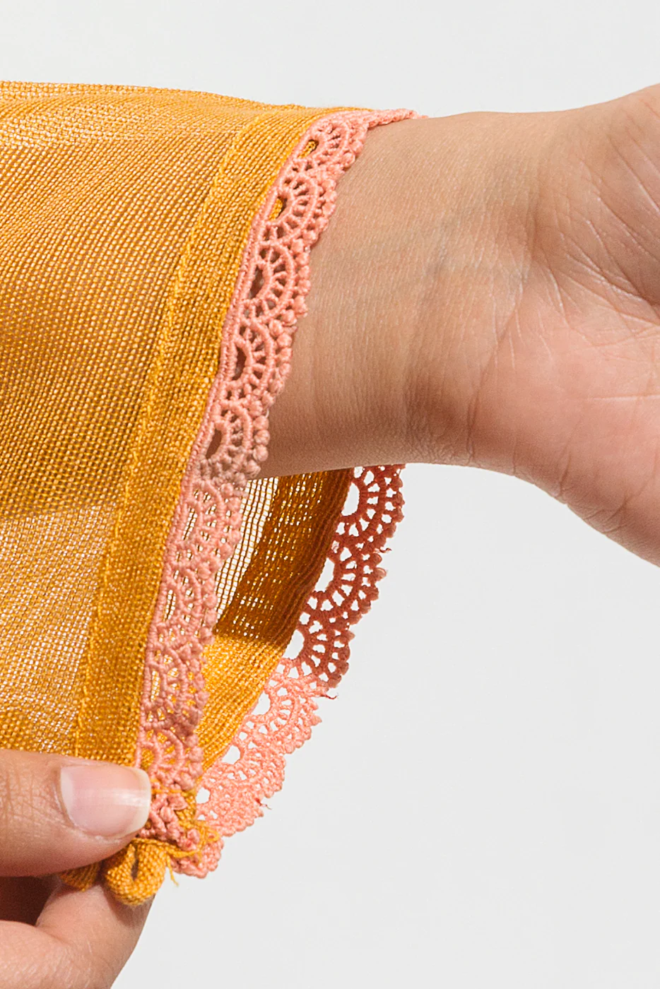 EMBROIDERED COTTON NET SHIRT (LUXURY PRET) - Image 4