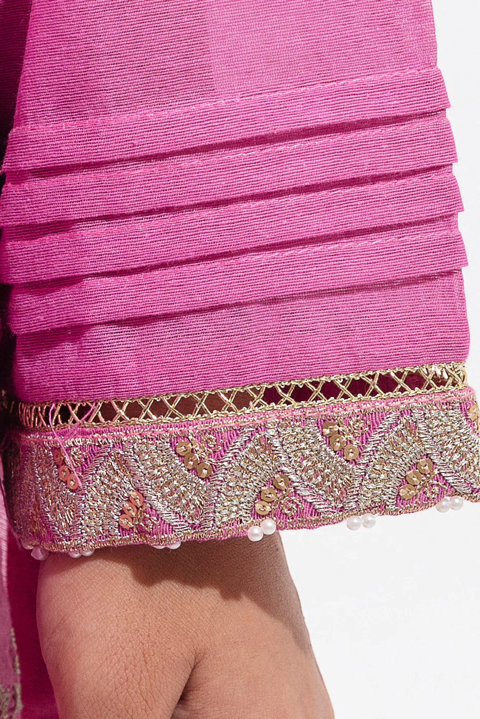 EMBROIDERED KARANDI SHIRT (LUXURY PRET) - Image 3