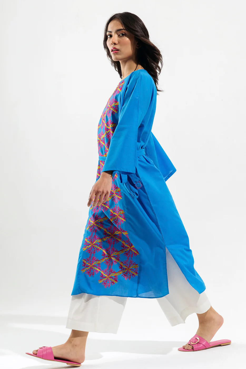 EMBROIDERED LONG DRESS SHIRT - Image 2