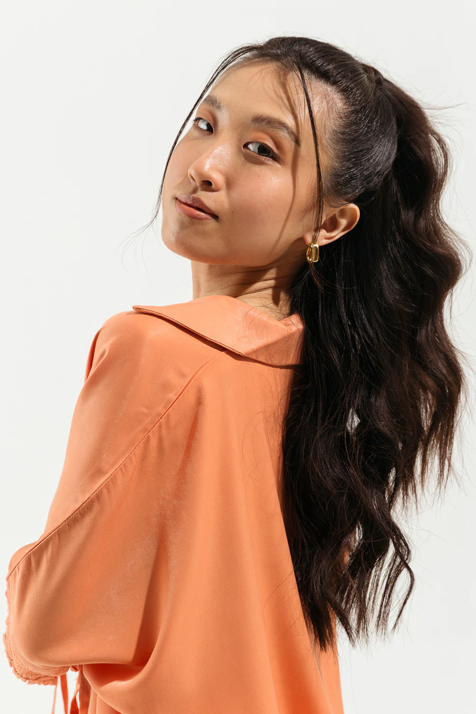 PEACH COLLARED TOP - Image 2
