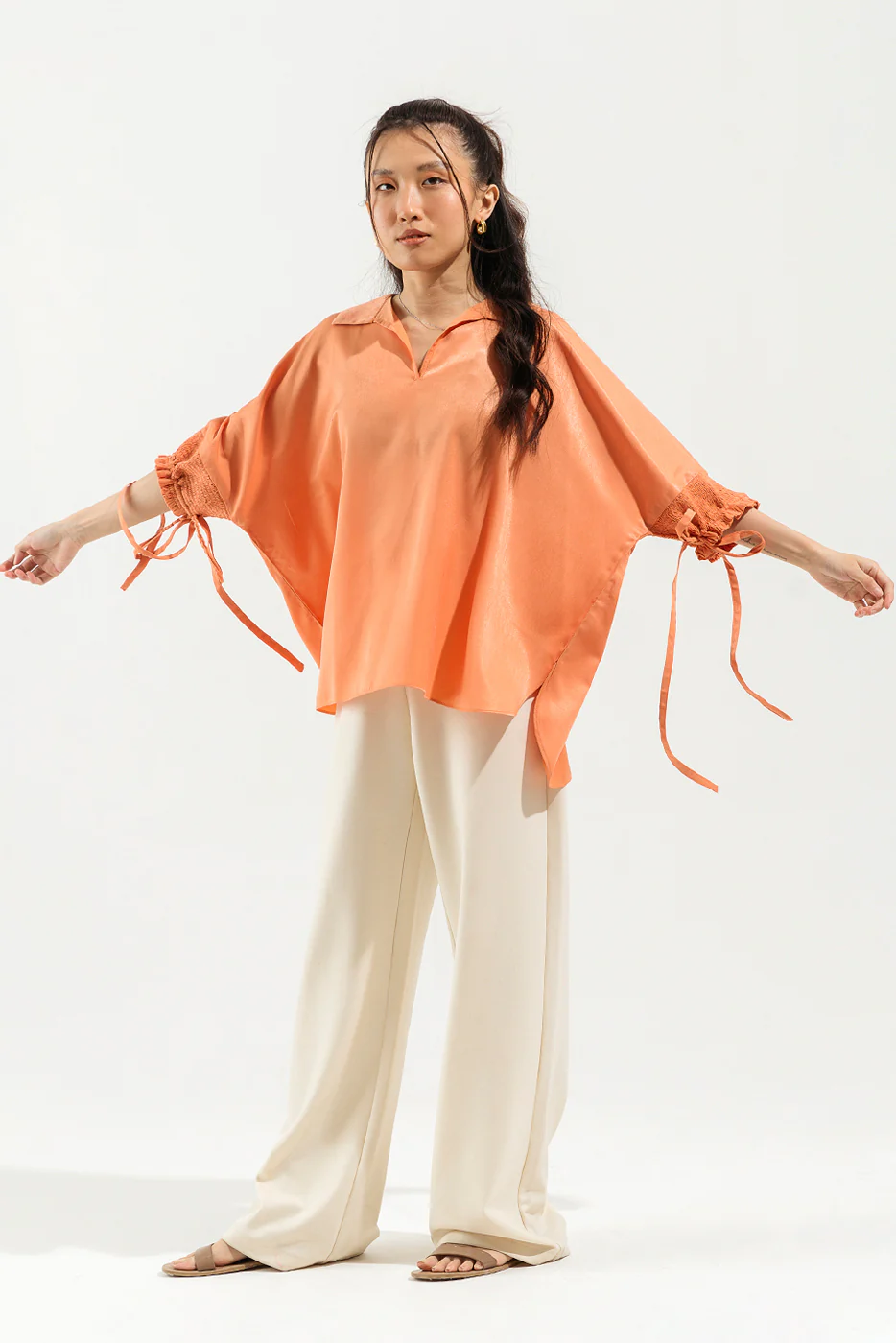 PEACH COLLARED TOP - Image 4