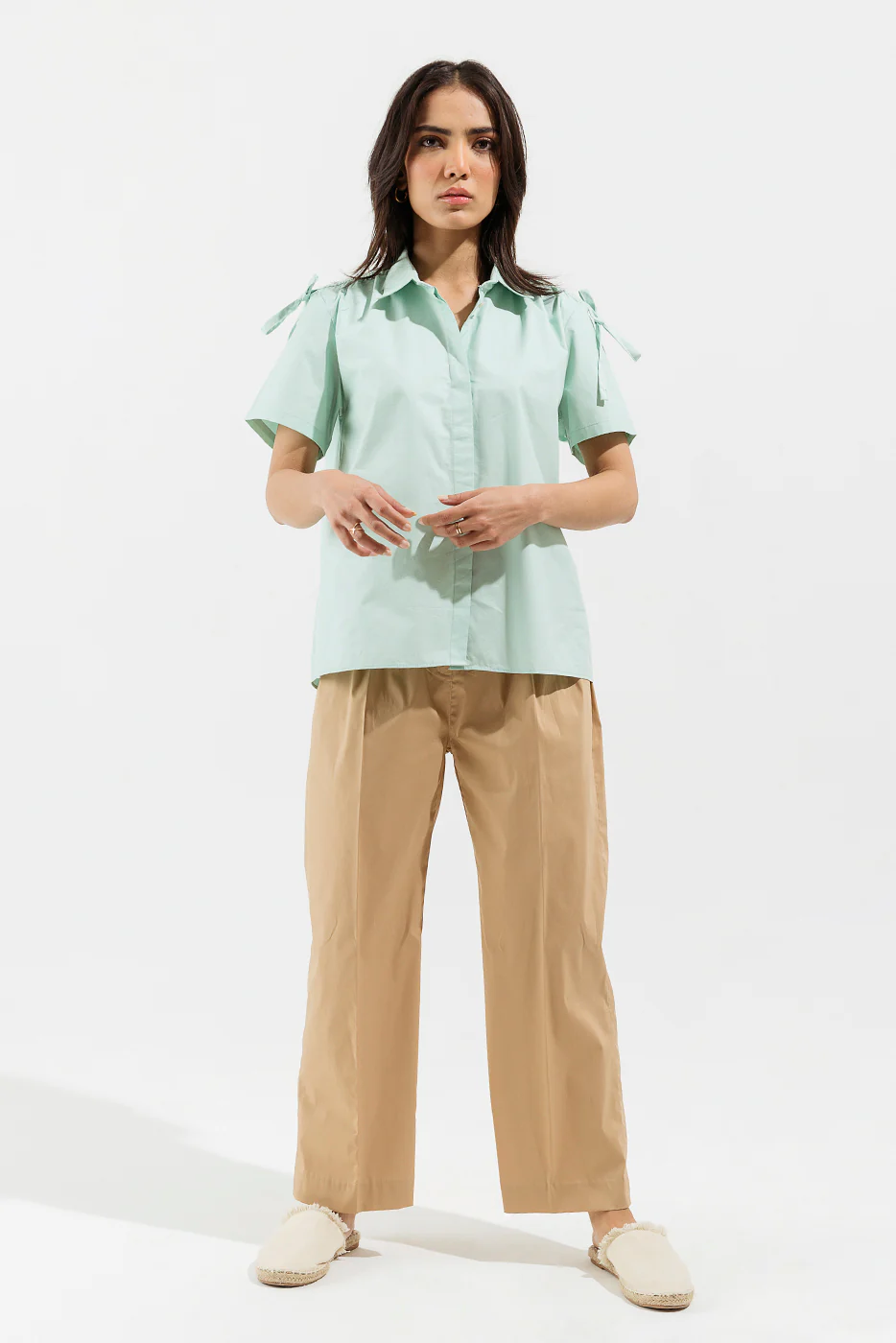 ICE GREEN BUTTON DOWN TOP - Image 4