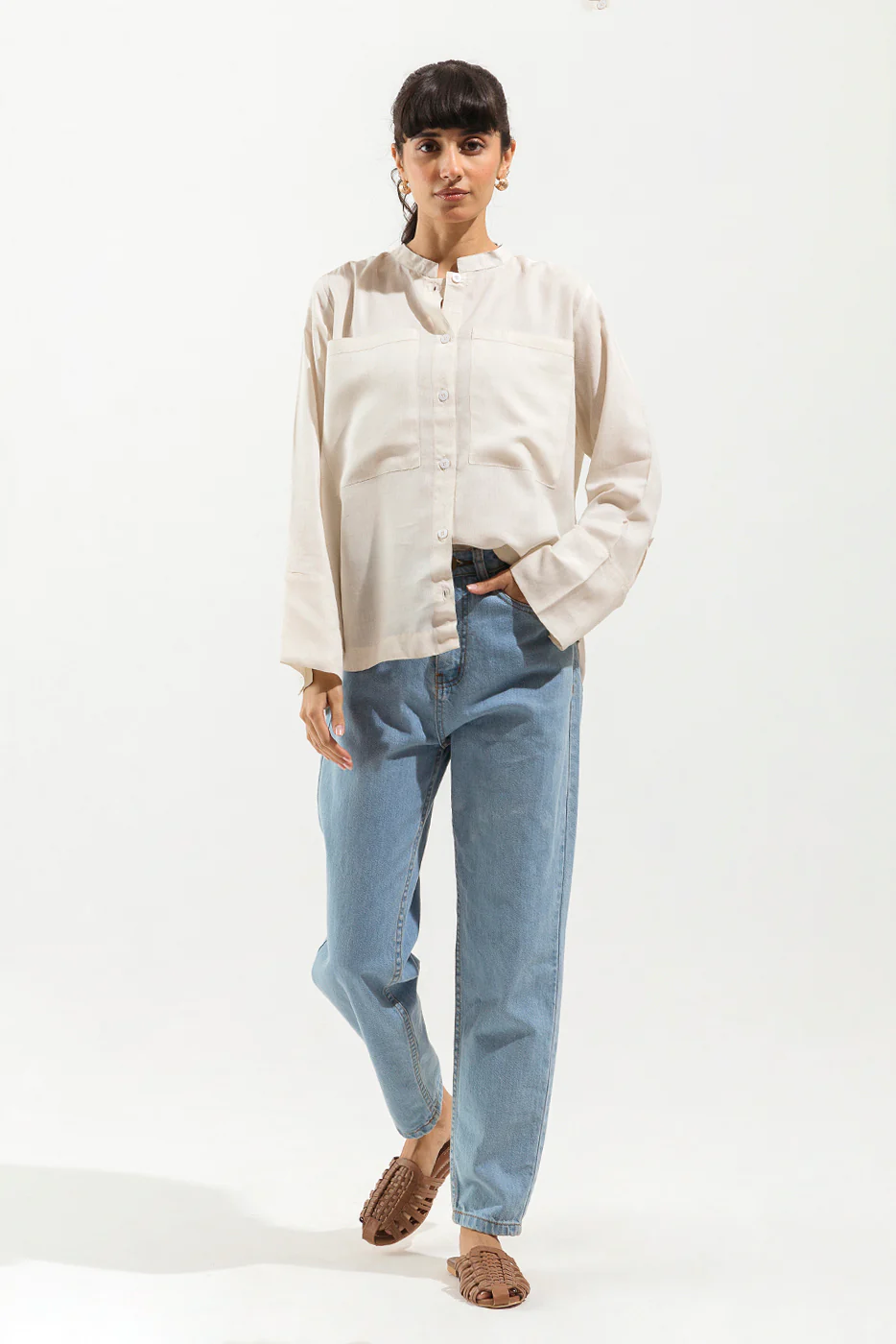 OFF WHITE BUTTON DOWN SHIRT - Image 2