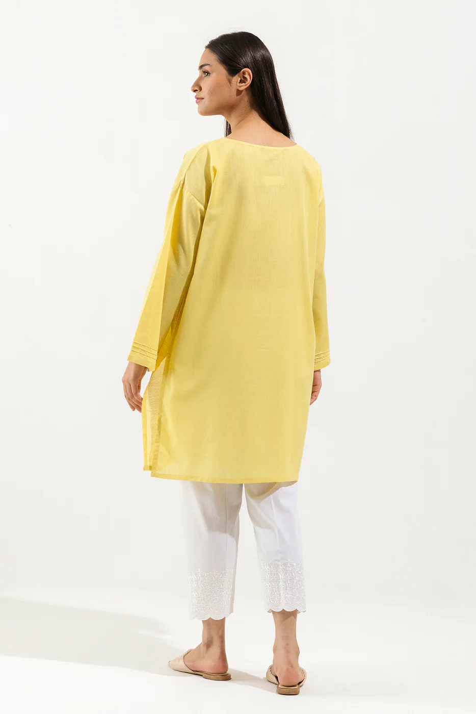 EMBROIDERED TEXTURED SHIRT (PRET) - Image 2