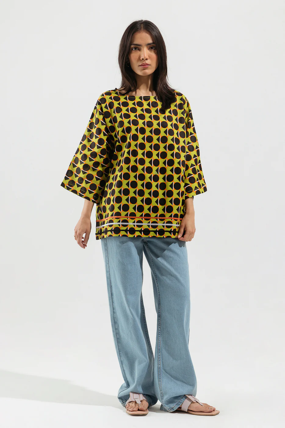 EMBROIDERED PRINTED LAWN SHIRT(PRET) - Image 2