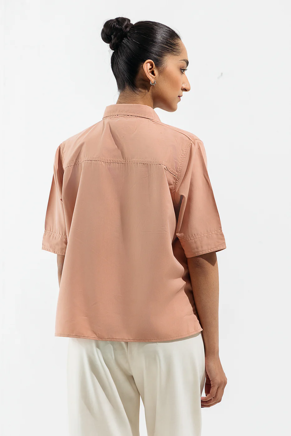 TEA PINK BUTTON DOWN SHIRT - Image 4