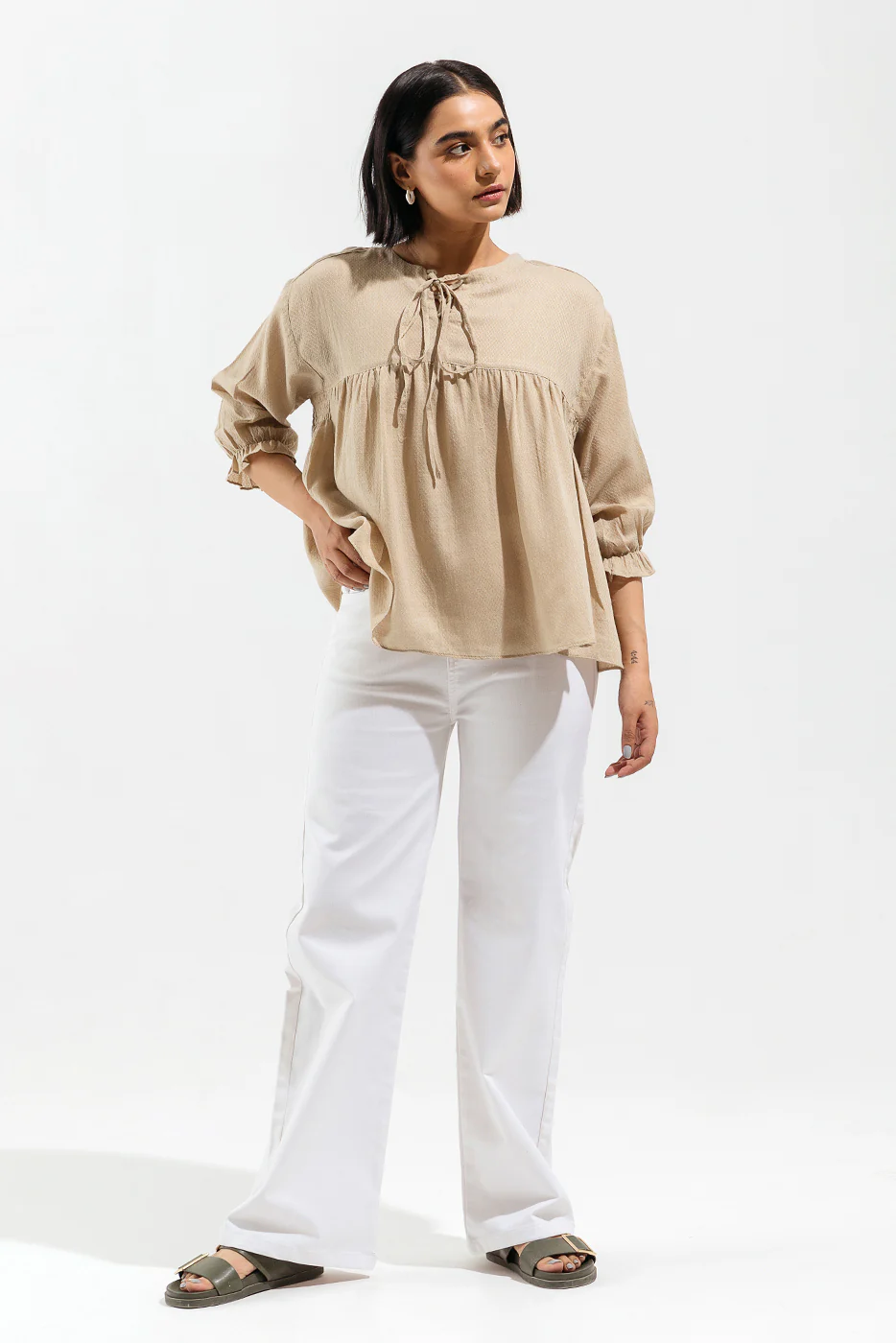 LIGHT PINK TEXTURED TOP - Image 3