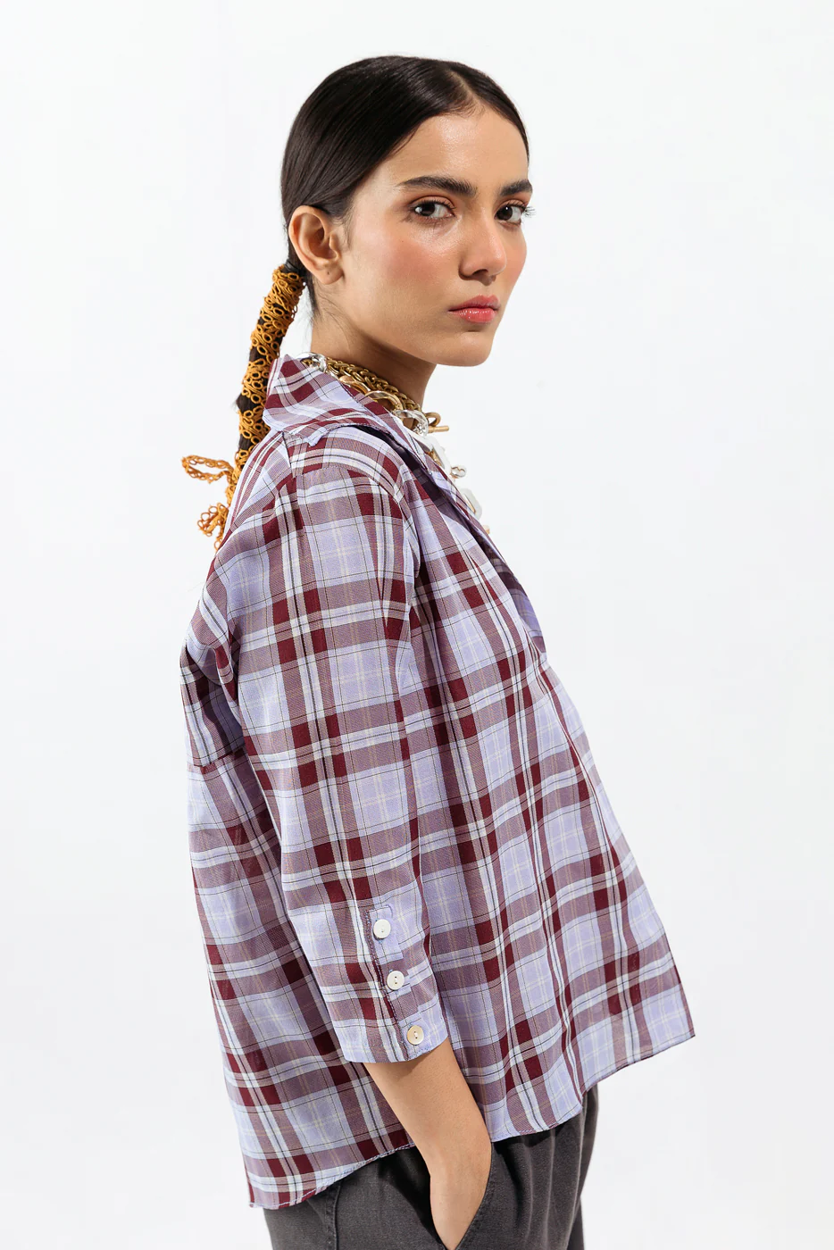 MULTI CHECKERED TOP - Image 4
