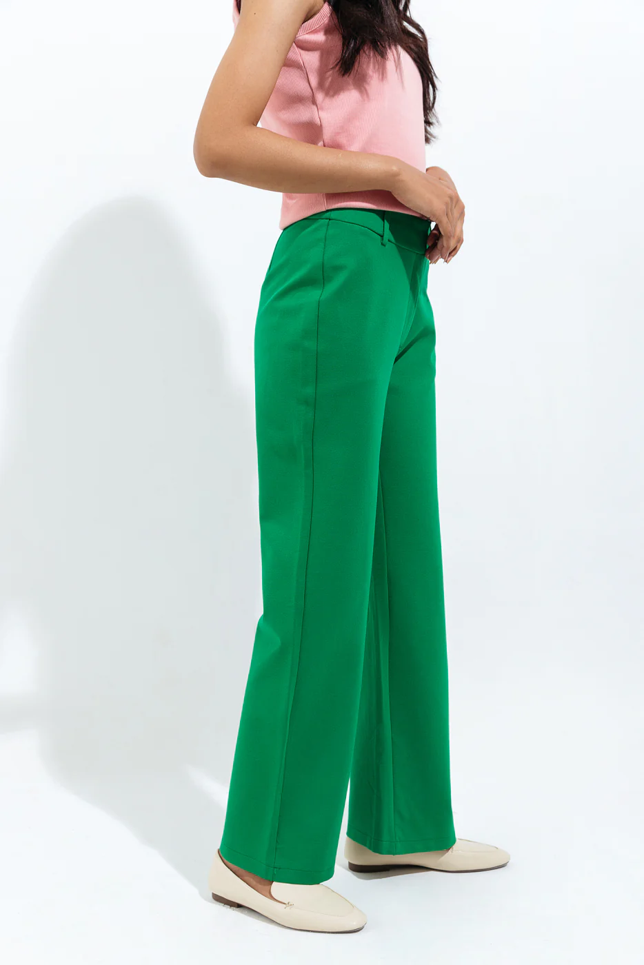 GREEN BOOTCUT PANTS - Image 3