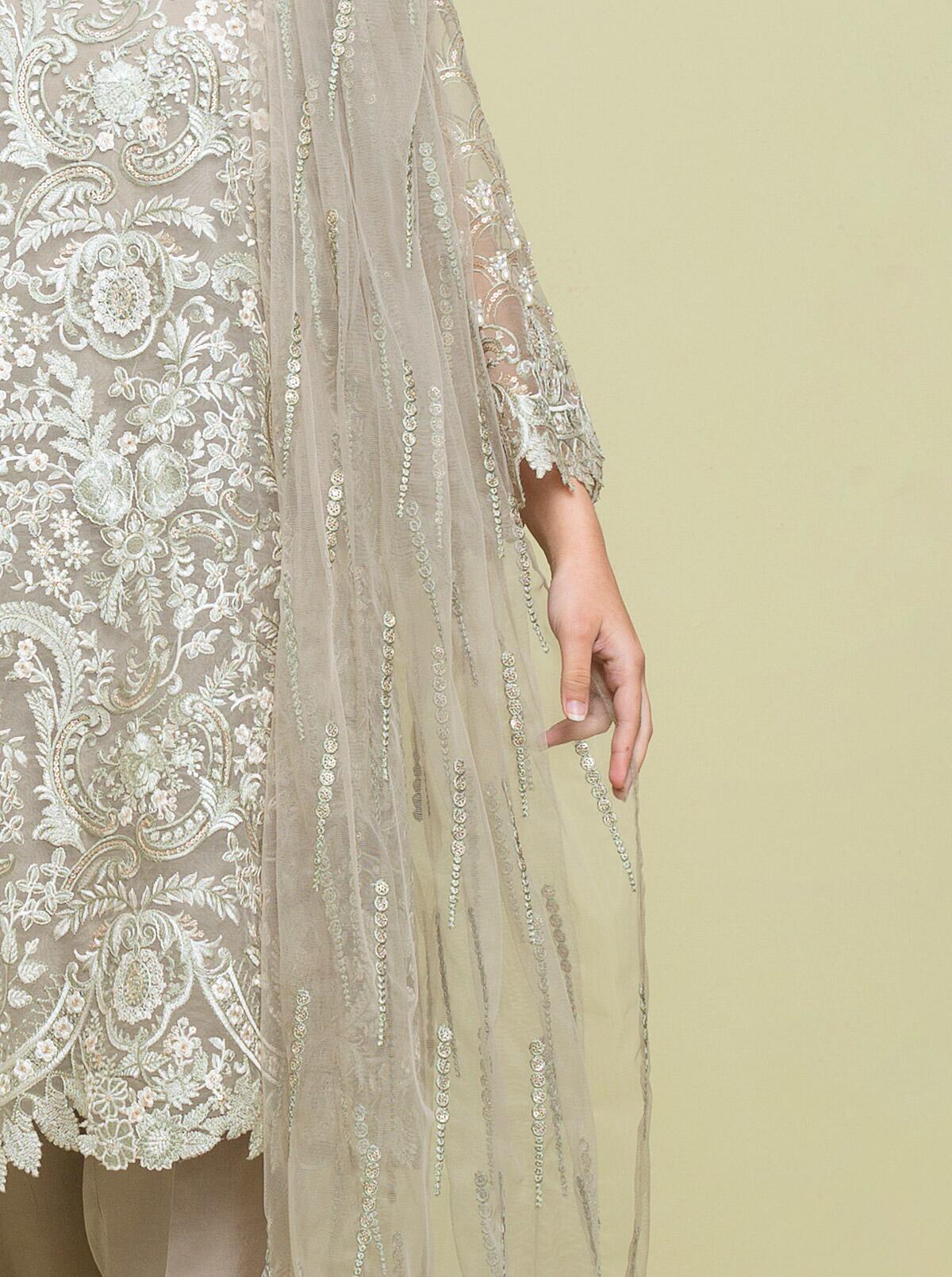 Embroidered Shirt With Dupatta - Image 2