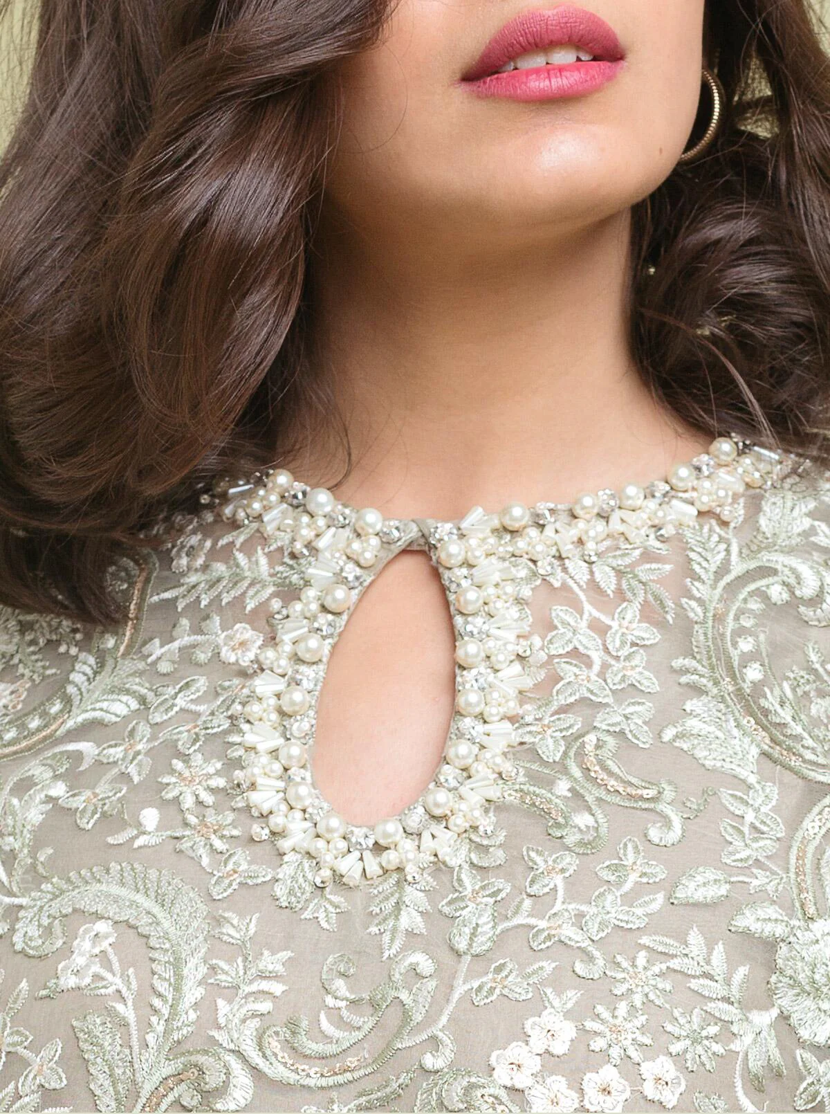 Embroidered Shirt With Dupatta - Image 4