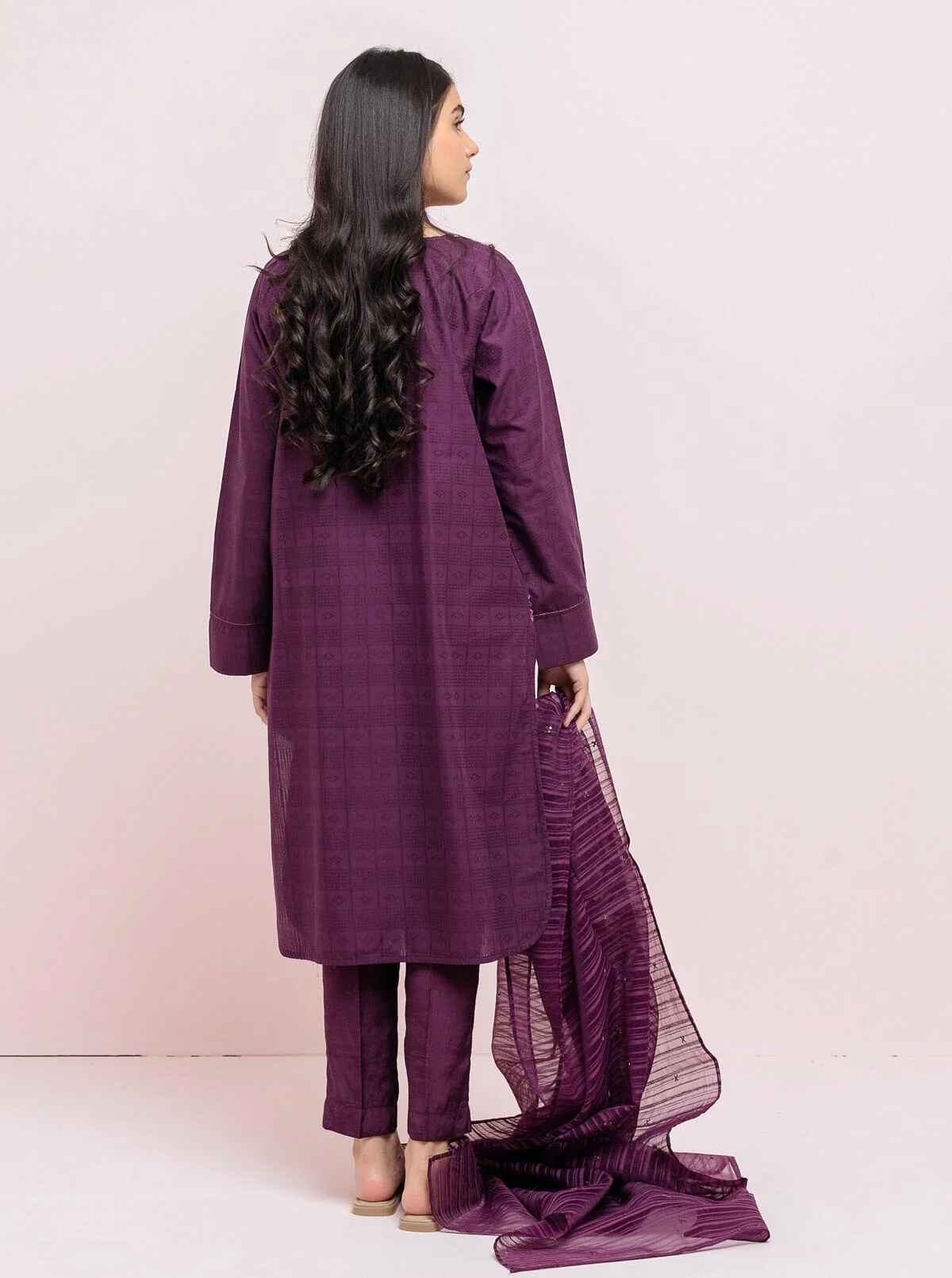 Embroidered Shirt With Dupatta - Image 2