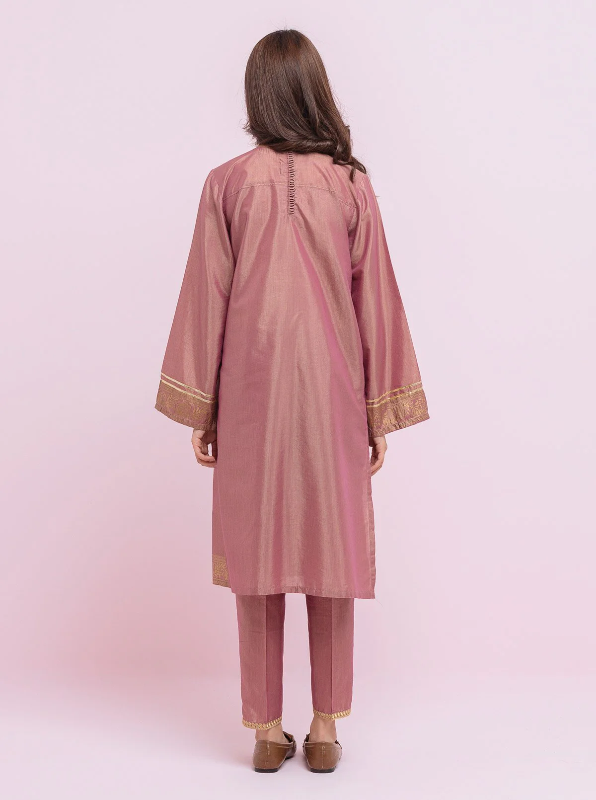 Printed Shirt With Embroidered Pant - Image 3