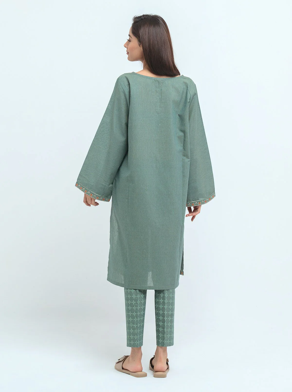 Embroidered Shirt With Pant - Image 3