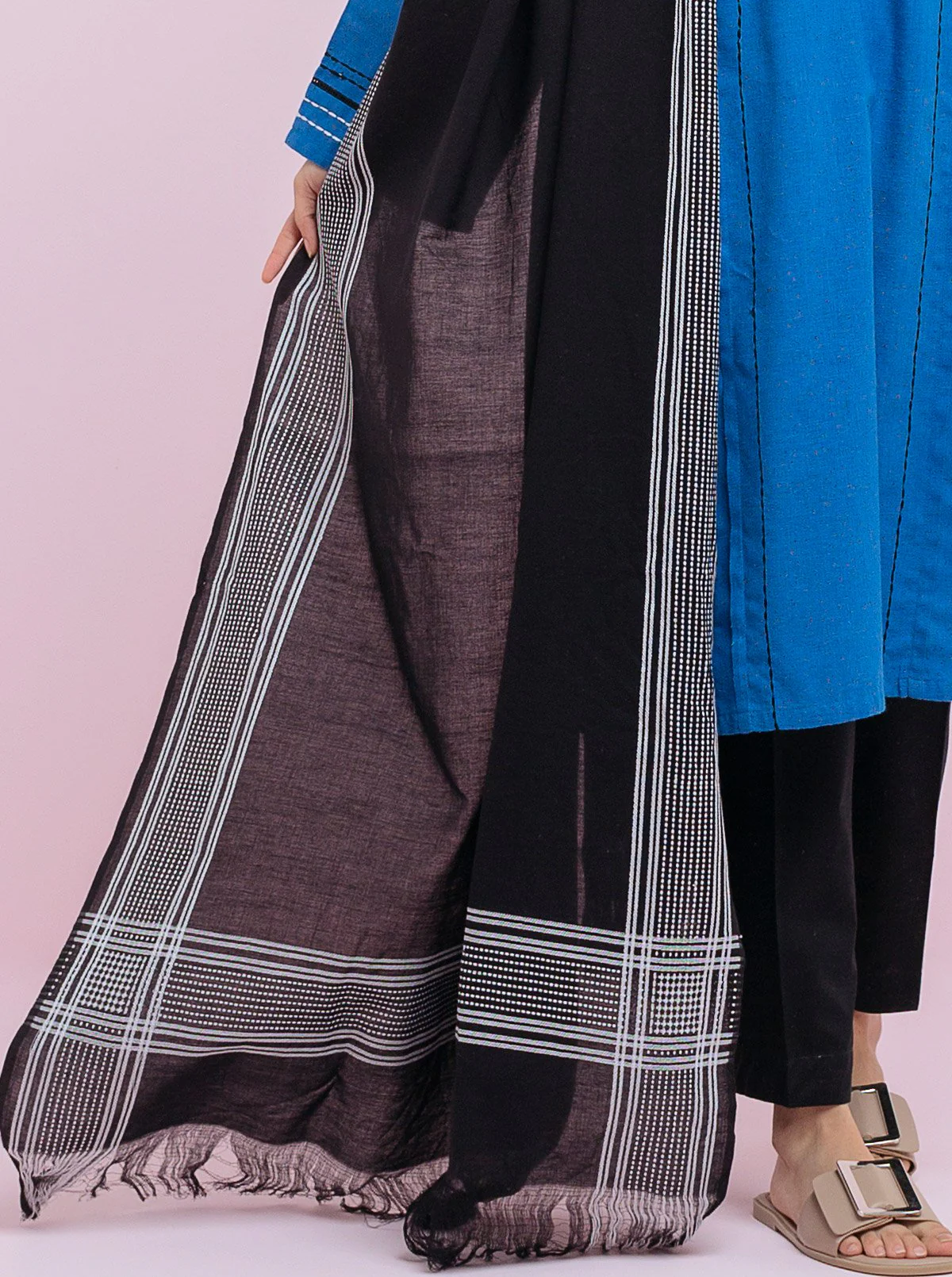 Basic Shirt With Dupatta - Image 2