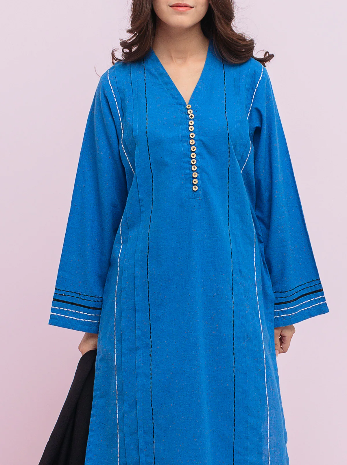 Basic Shirt With Dupatta - Image 4