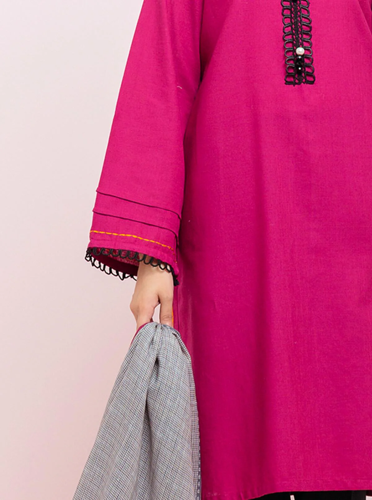 Printed Shirt With Shawl - Image 4